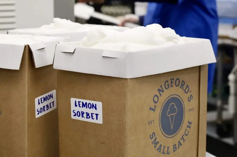 Longford's Lemon Sorbet small batch.